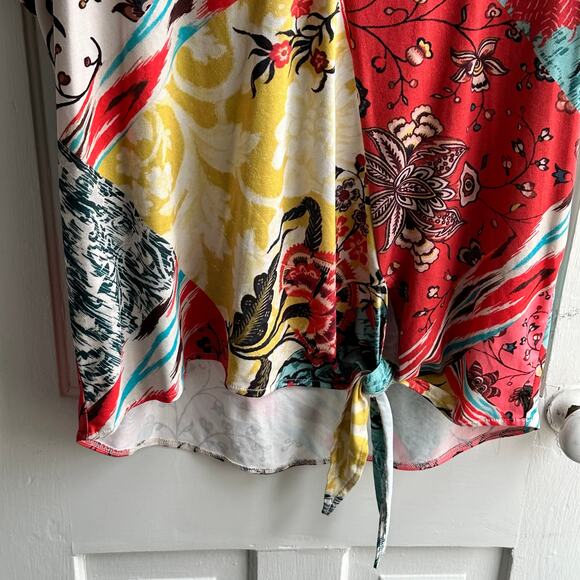 Anthropologie Aldomartins Charlize Tie Front Top - Picture 5 of 8